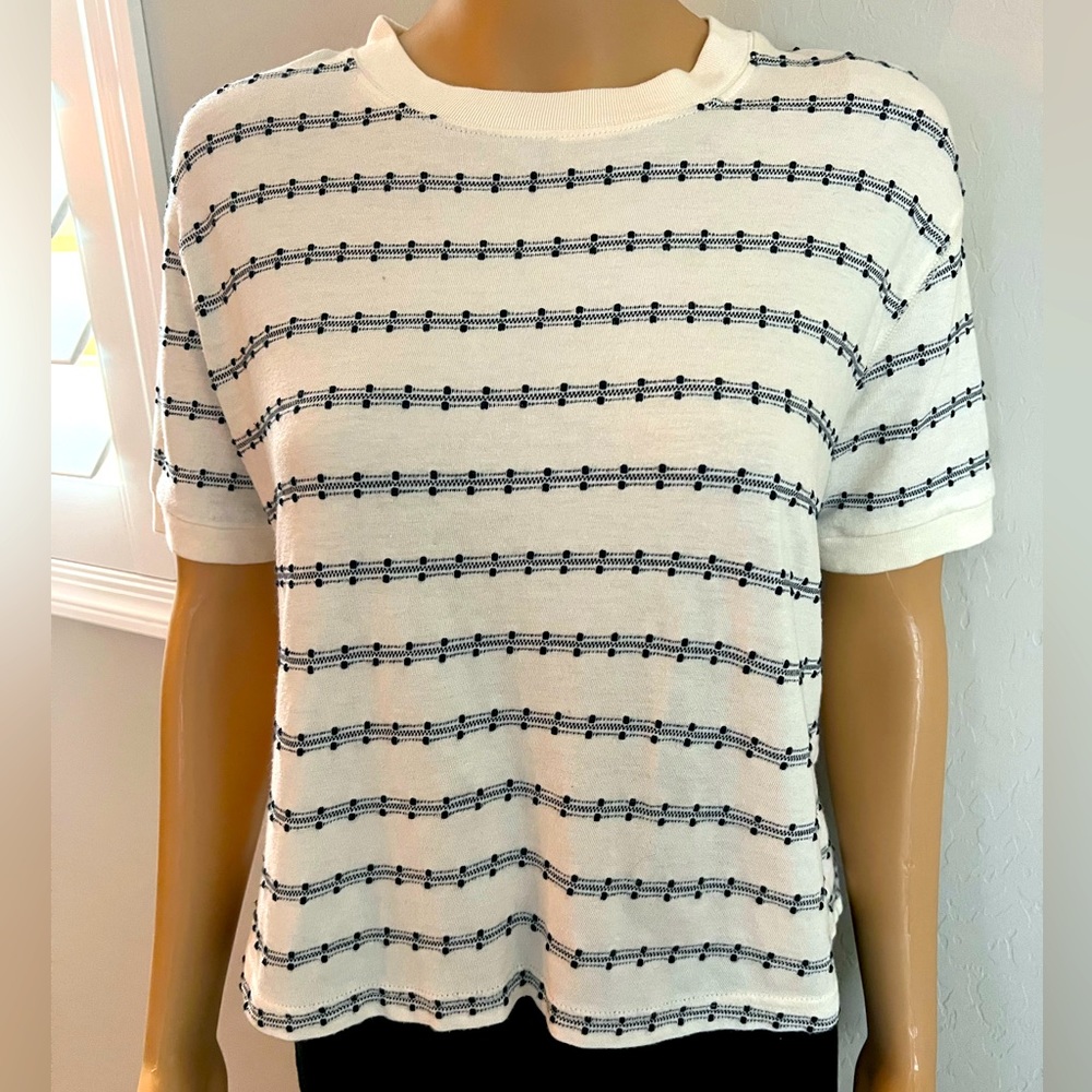Madewell striped knot top